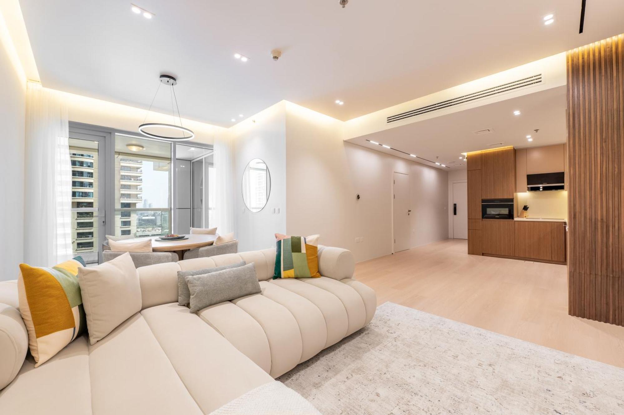 Upgraded Marina 1br - Sulafa Tower - Calming Views Apartment